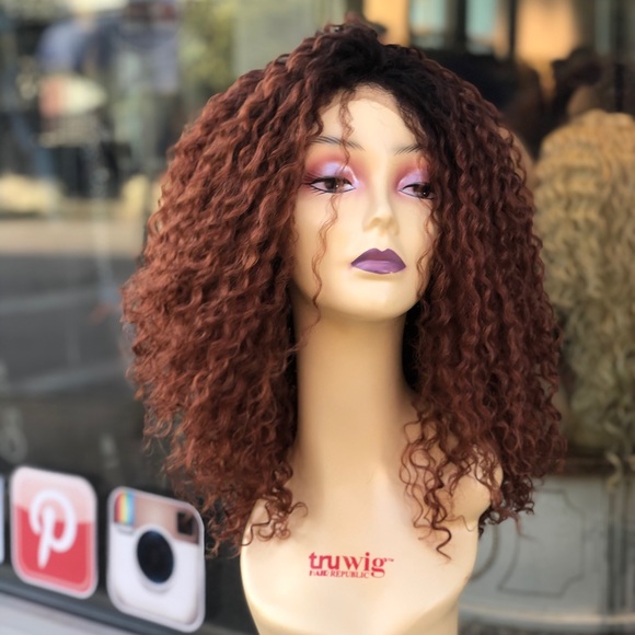 Accessories - BIG HAIR DONT CARE copper brown Lacefront Wig 2020